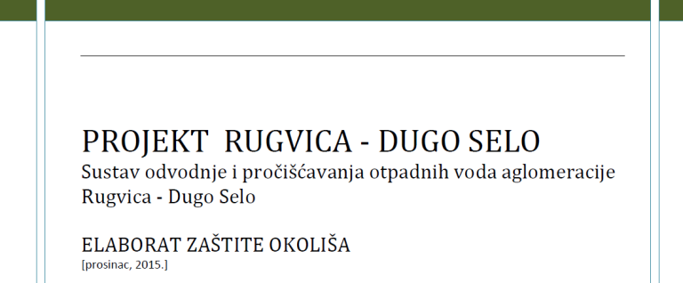 EU projekt Rugvica-Dugo Selo